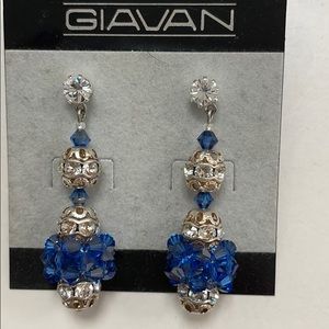 Drop crystal earrings